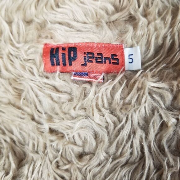 Hip Jeans Faux Fur Lined Denim Jacket Size 5 - Picture 2 of 9